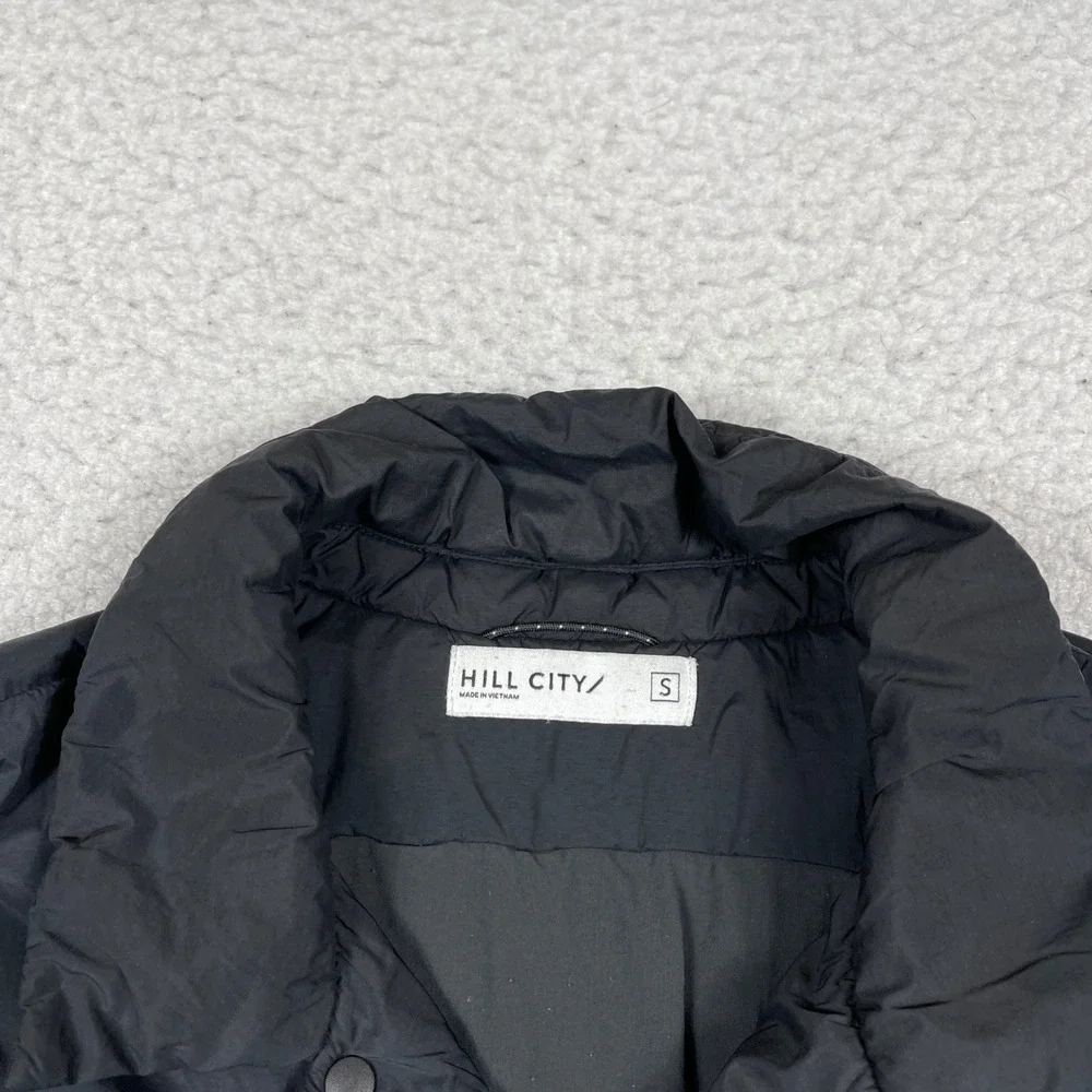 Hill City Thermal Light Shirt Jacket Mens Small Black Snap Huckberry Insulated